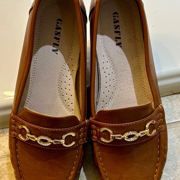 Women's Brown (Saddle) Loafers 9.5W - Picture 4 of 4